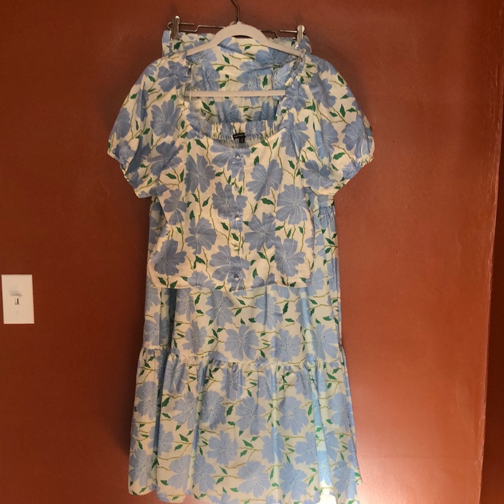 Who What Wear floral print skirt set